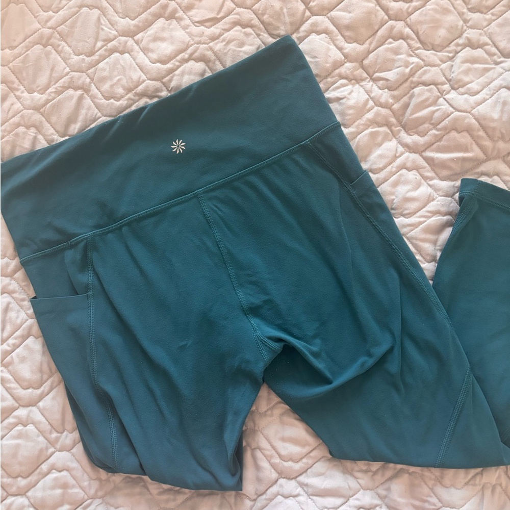 Teal High-Waisted Leggings